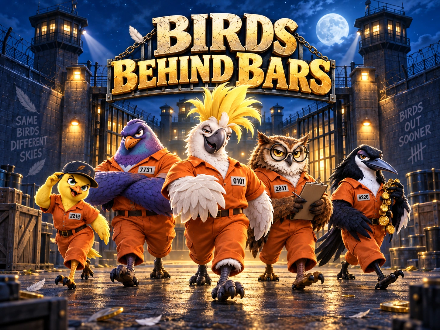 Birds Behind Bars