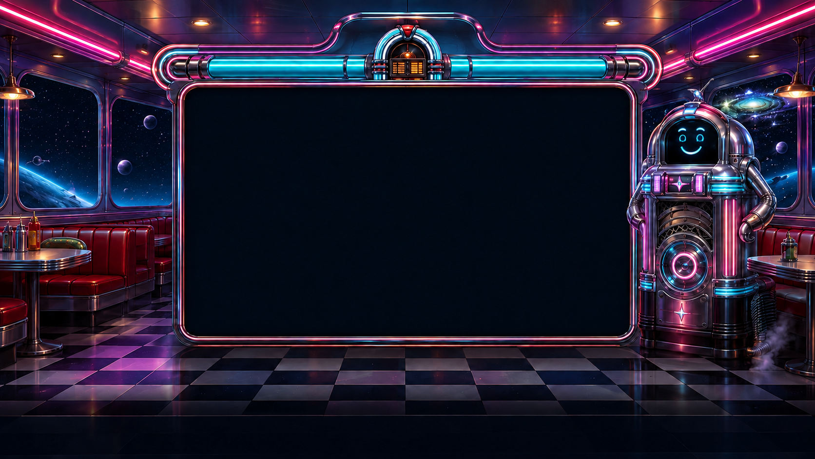 Cosmic Diner neon diner